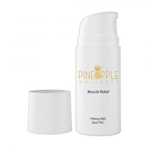 PROD—Muscle-relief-Gel-thc-free Pineapple Wellness: Hemp CBD Zero THC Muscle Relief Gel 750mg