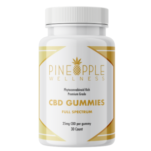 Pineapple Wellness CBD Gummies with 25 mg